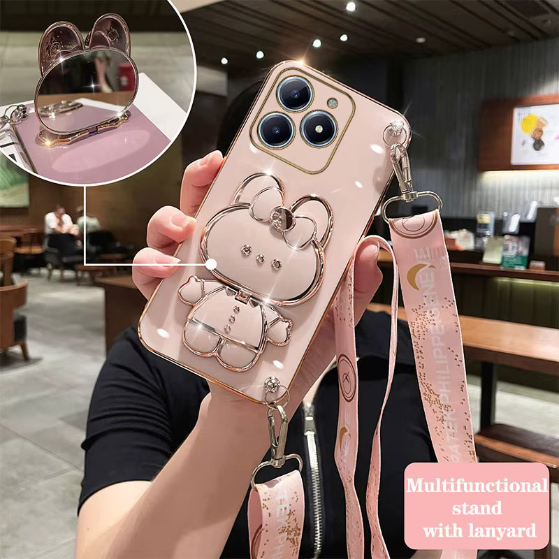 Xiaomi Handyhülle mit Lanyard für Poco C65 X7Pro M5S X4Pro C31 X6 C75 X3Pro C55 C61 X3 M6 M6Pro M5 M3Pro M2 in Weiß - Bild 2