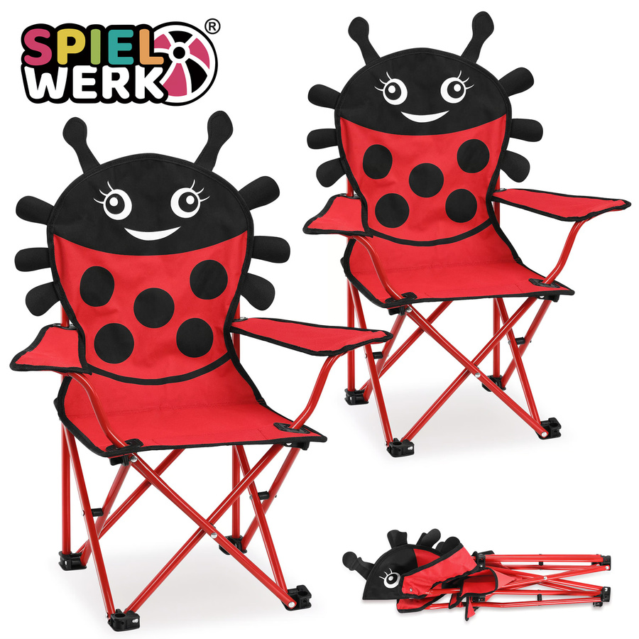 Spielwerk Beetle Klappstühle 2er-Set aus Stahl und Polyester in Mehrfarbig mit Armlehnen - Bild 2