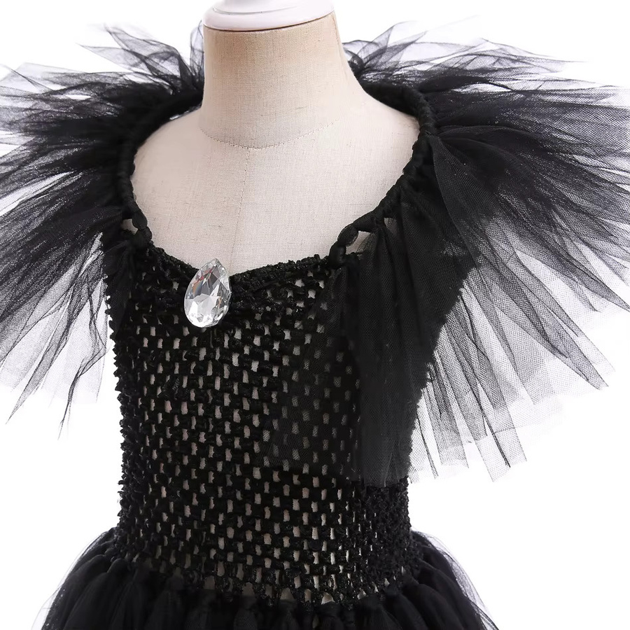 ollobebe Fantasy Schwarze Hexe Kinder Kostüm, Set / Bundle, Schwarz - Bild 3