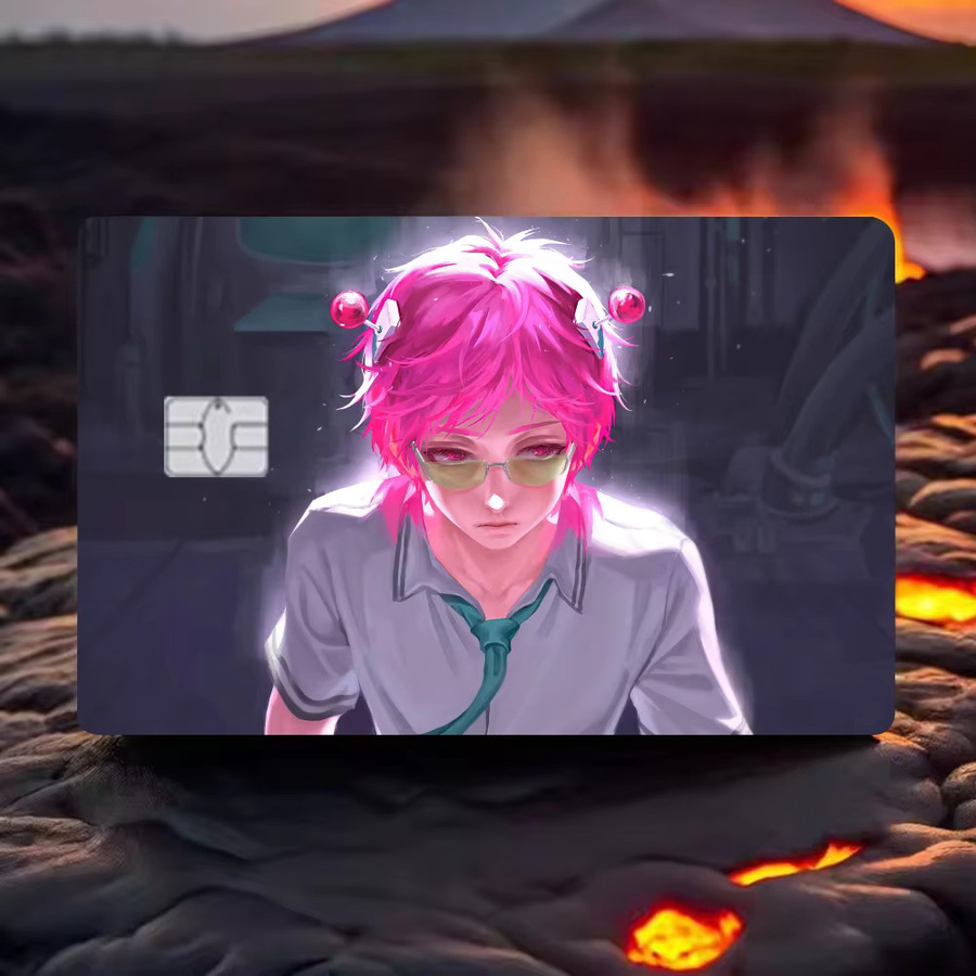 Saiki Kusuo Das katastrophale Leben von Saiki K wasserfeste Aufkleber Set mit VISA-Kreditkarte und U-Bahn-Zugangskarte Multicolor - Bild 2
