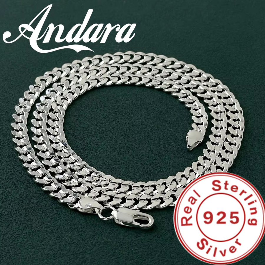 Andara Halskette 925 Silber, 7 mm, Unisex - Bild 4