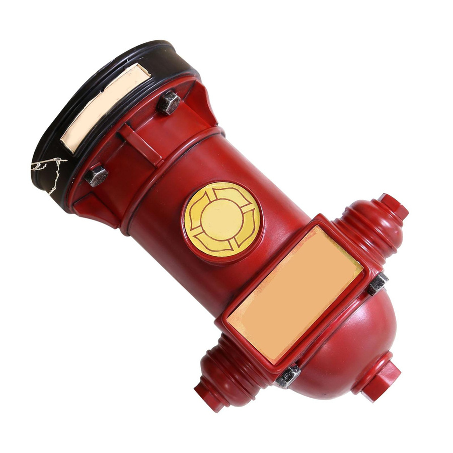 Retro Sparschwein Feuer Hydrant von Tooarts in Rot - Bild 2