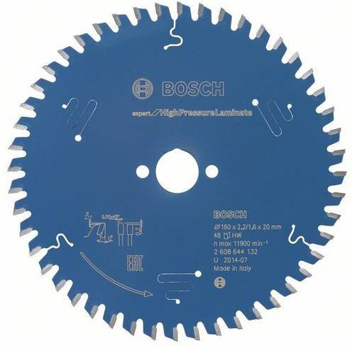 Bosch Expert Kreissägeblatt für HPL mit 48 Zähnen Durchmesser: 160 mm, Bohrung: 20 mm, Dicke: 2,2 mm - Bild 1