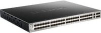 D-Link DGS-3130-54S/E L3 Fiber Gigabit Stackable Switch, 54 Ports, Schwarz - Bild 1