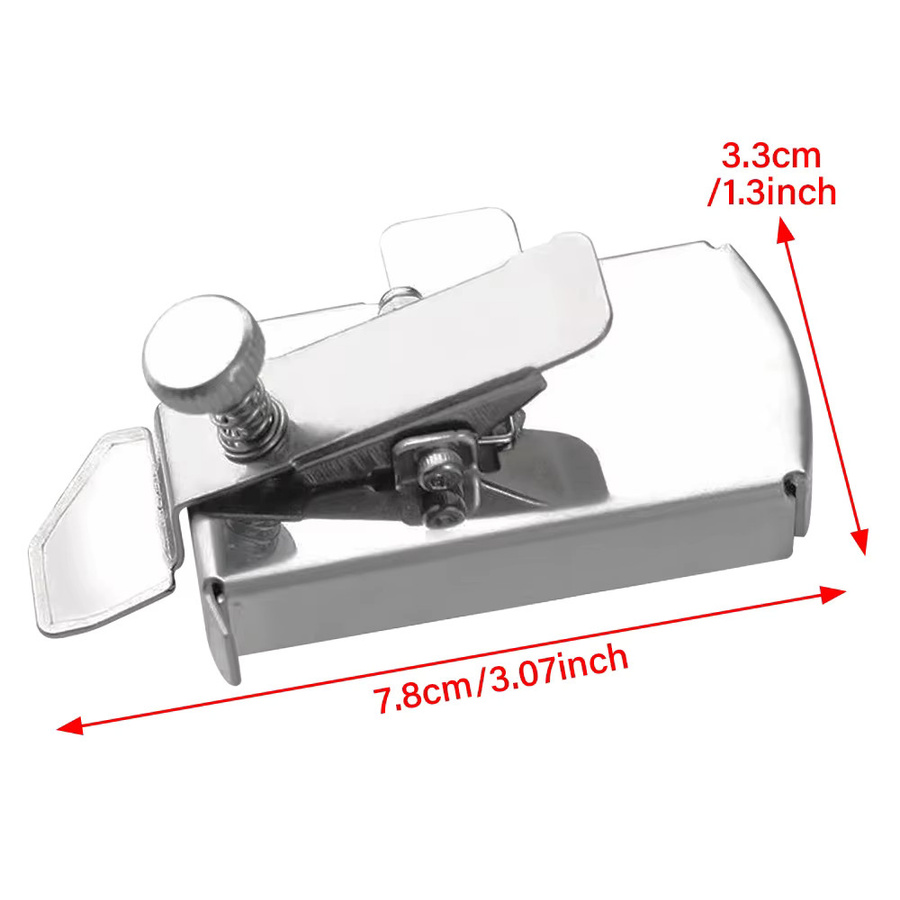 JAKYLOVE Magnetische Nahtführung für Nähmaschinen in Silber, multifunktionales Nählineal für gerade Linien und Säume, universeller Nähmaschinenaufsatz - Bild 2