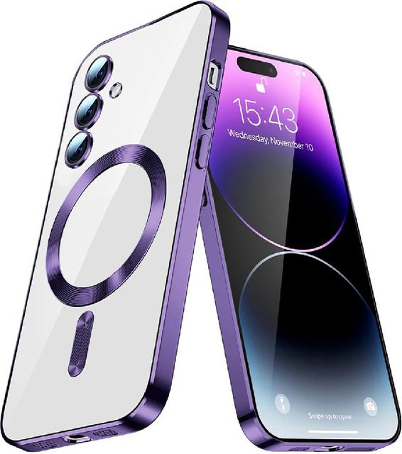Transparente magnetische Schutzhülle für Samsung Galaxy A57 A37 A56 A35 A17 A36 A07 A54 A26 A16 A15 in Gold - Bild 1