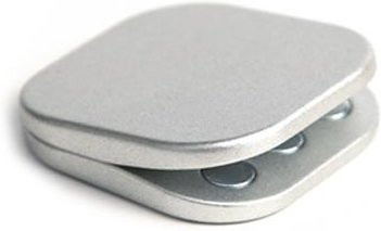 Topmix Fidget Clicker Knopf Tasten Fidget Schieber, silber - Bild 1