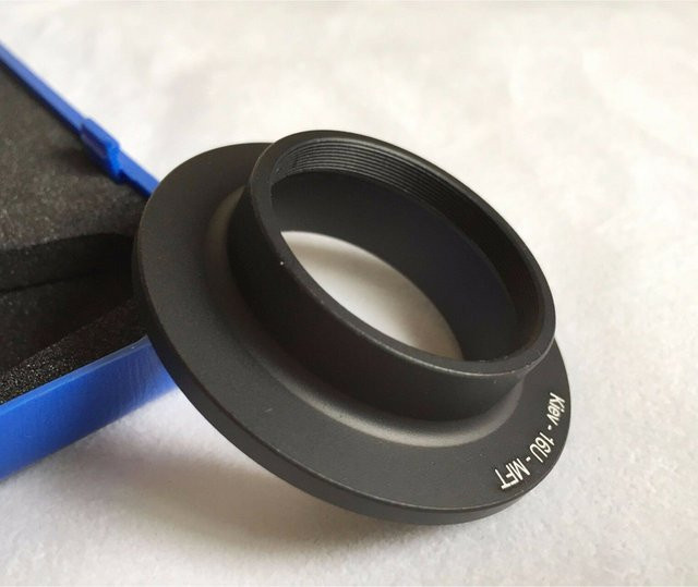 ProScope Kiev 16U Objektiv auf MFT Micro Four Thirds Kamera Adapter Ring, Schwarz - Bild 1