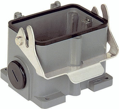 HARTING Sockelgehäuse 09 30 048 0291 aus Aluminium in Grau - Bild 1