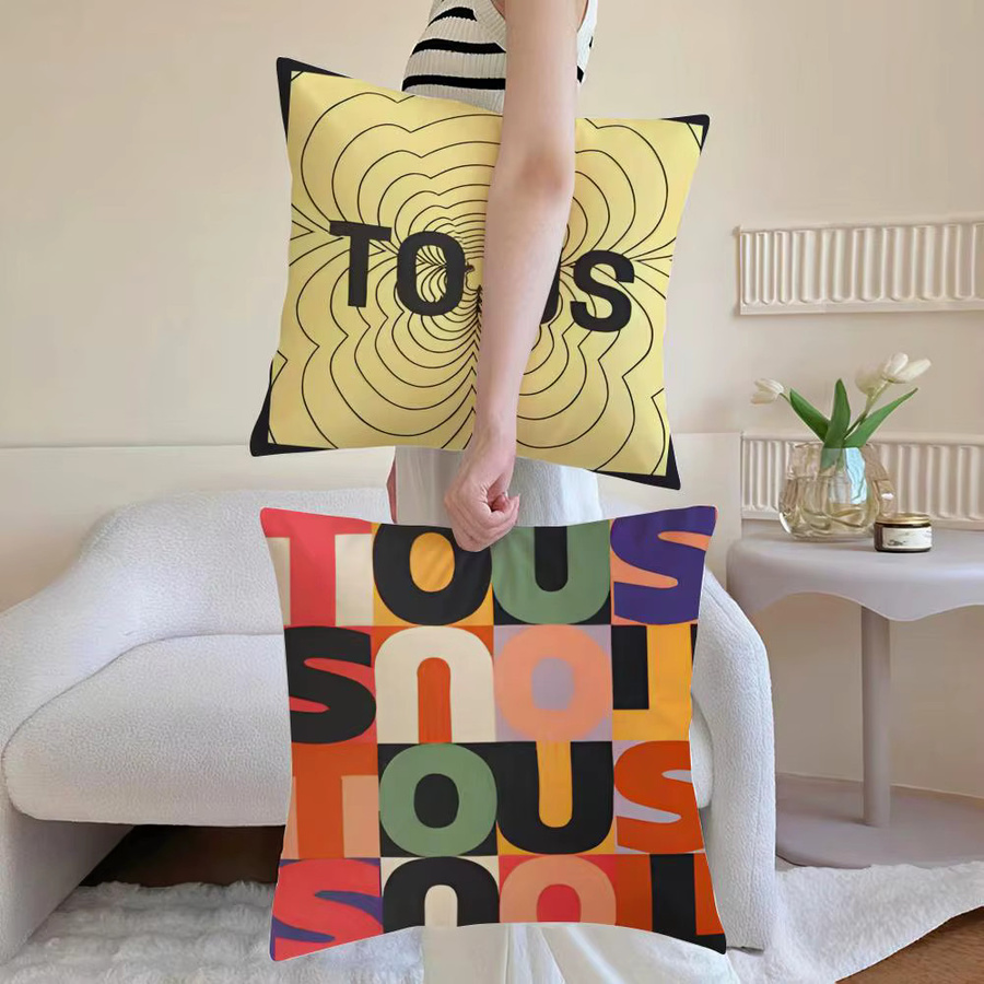 CRAFTED WITLOVE Kissenbezug aus Leinen in Weiß und Multicolour, quadratisch, B/T/H: 30 x 30 x 30 cm - Bild 2