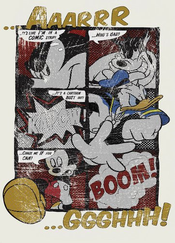 Komar Papiertapete Mickey's Great Escape, bunt, Breite: 184 cm - Bild 1