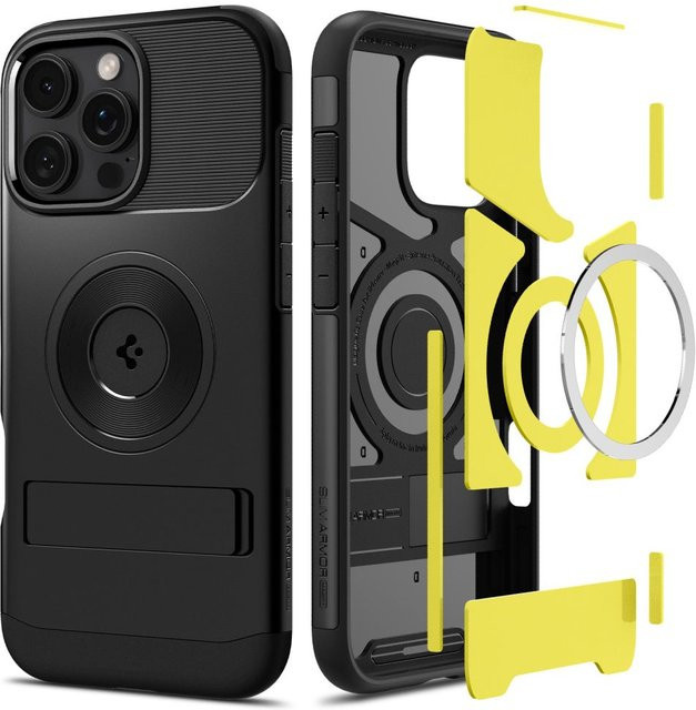 Spigen Slim Armor MagSafe Schutzhülle für Apple iPhone 16 Pro Max in Schwarz - Bild 1