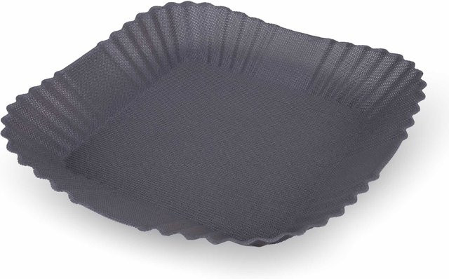 Fackelmann Silikonform für Heißluftfritteuse, quadratisch, grau, antihaftbeschichtet, B/B: 28,5 x 28,5 cm - Bild 1