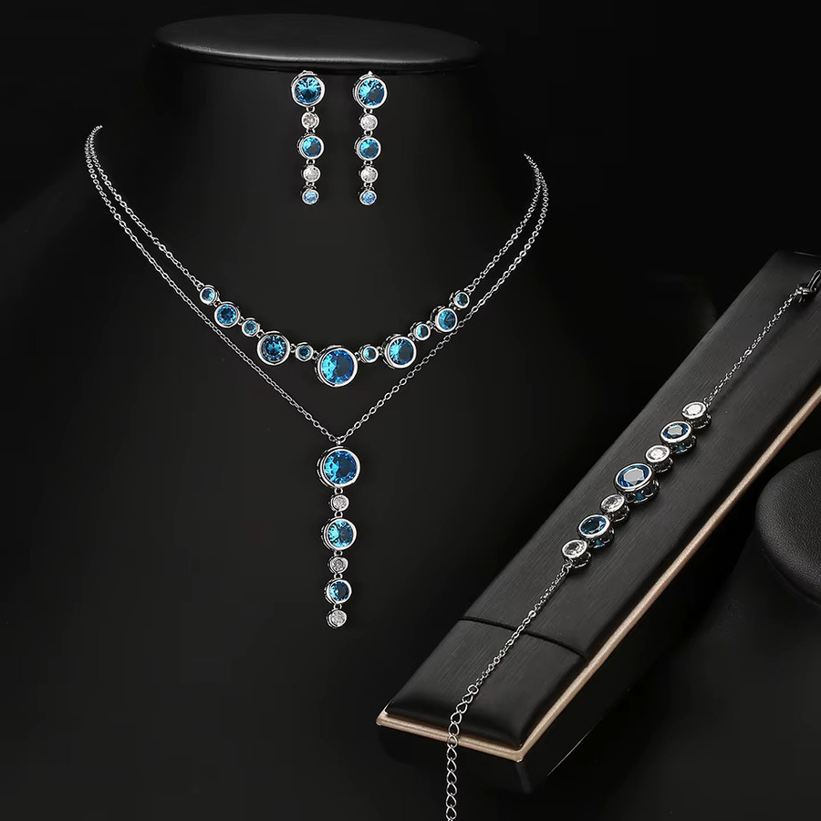 ZAKOL Schmuck-Set, Silber, Kristall, Zirkonia, Damen - Bild 2