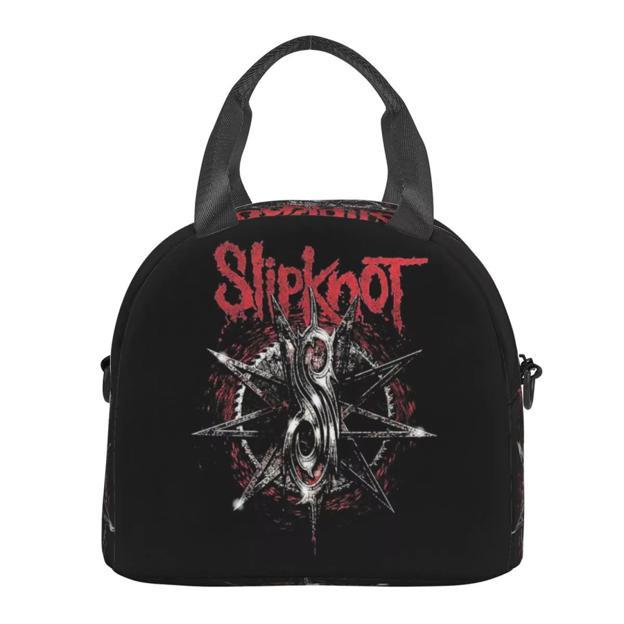 S-Slipknots Heavy Mental Music Isolierte Lunchtasche, auslaufsichere Thermo-Lunchbox in Schwarz - Bild 6
