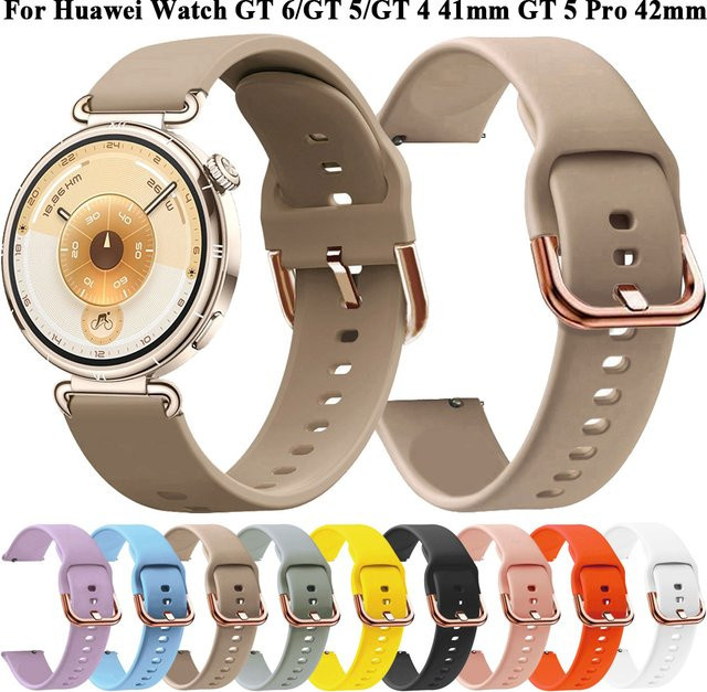 Silikonarmband für Huawei Watch GT 6 41 mm, GT5 41 mm, GT5 Pro 42 mm, Unisex - Bild 1