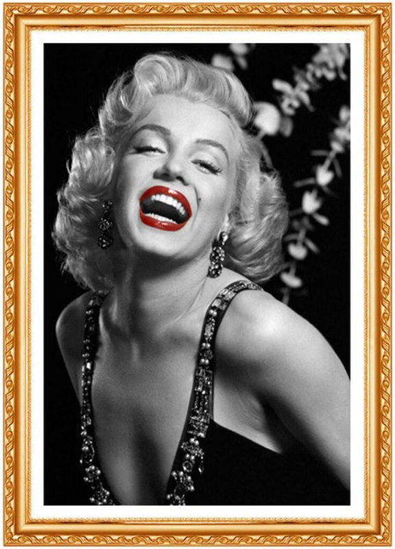 FIYO Diamond Painting Marilyn Monroe Porträt 5D DIY Diamantstickerei mehrfarbig B/H: 40 x 30 cm - Bild 1
