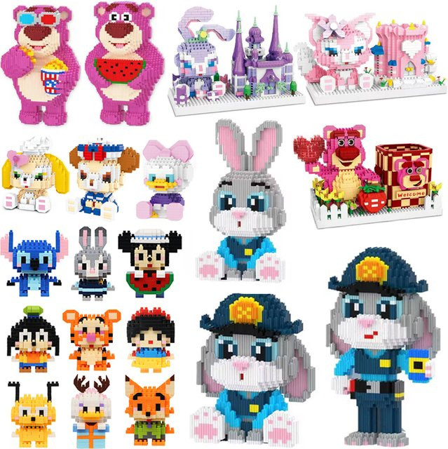 Disney Winnie LinaBell StellaLou Prinzessin Bausteine, 108-teiliges Set - Bild 1