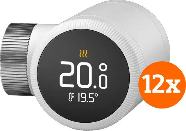 Tado Smart-Thermostatkopf Erweiterung, 12er-Pack, Weiß - Bild 1