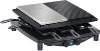 Steba Raclette RC 4 Plus in Schwarz mit Natursteinplatte und einstellbarem Thermostat - Bild 1