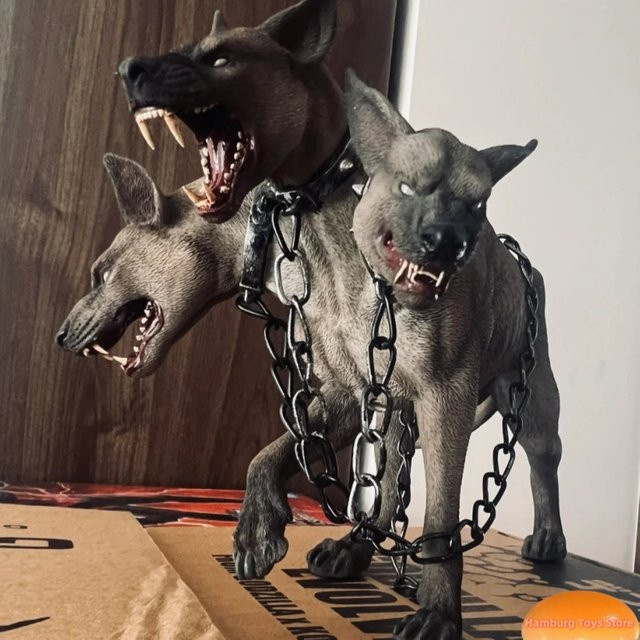 JXK Cerberus Dreiköpfiger Hund, Actionfigur, 1/6, Garage Kit Statue - Bild 1
