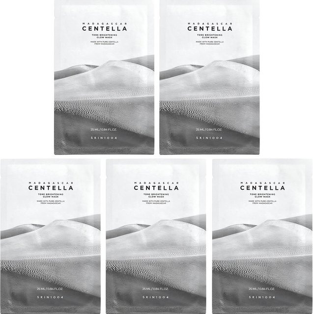Skin1004 Madagascar Centella Aufhellende Glow-Maske, 5 x 25 ml, Empfindliche Haut - Bild 1