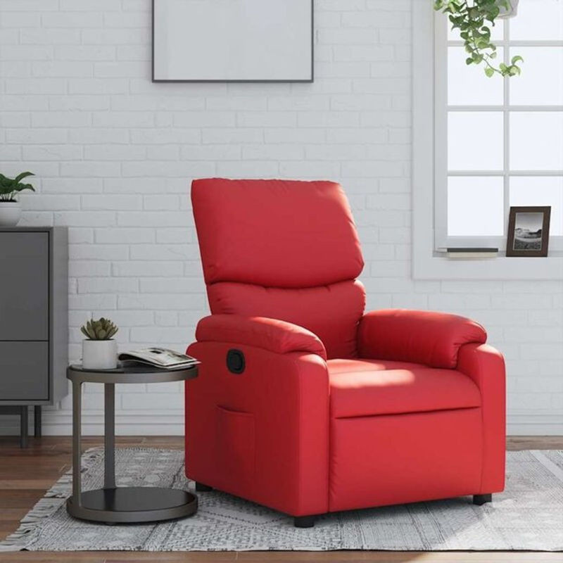 Modernes vidaxl Relaxsessel aus Kunstleder in Rot - Bild 1