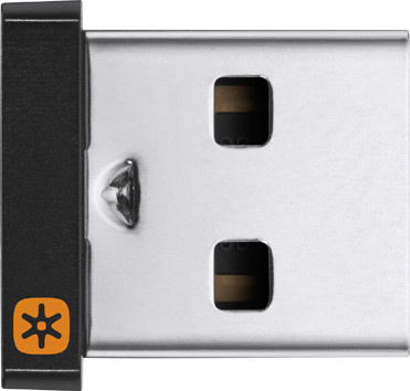 Logitech USB Unifying Receiver in Schwarz und Silber - Bild 1