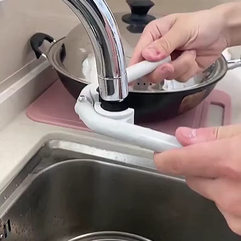 Robuster Wasserhahn-Belüfterschlüssel aus Kunststoff in Grau für Küchen und Badezimmer - Bild 3