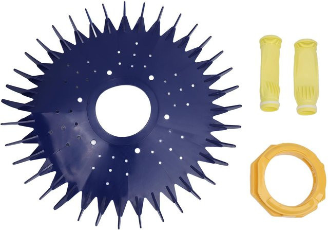 Poolreiniger Ersatzteil-Set mit Lamellendichtung Scheibe Schürze Membran und Fußpolster aus Gummi und Kunststoff - Bild 1