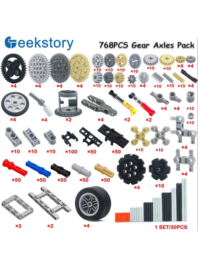 wishiot Technisches Gebäude Teile Kit, 768-teiliges Set - Bild 5