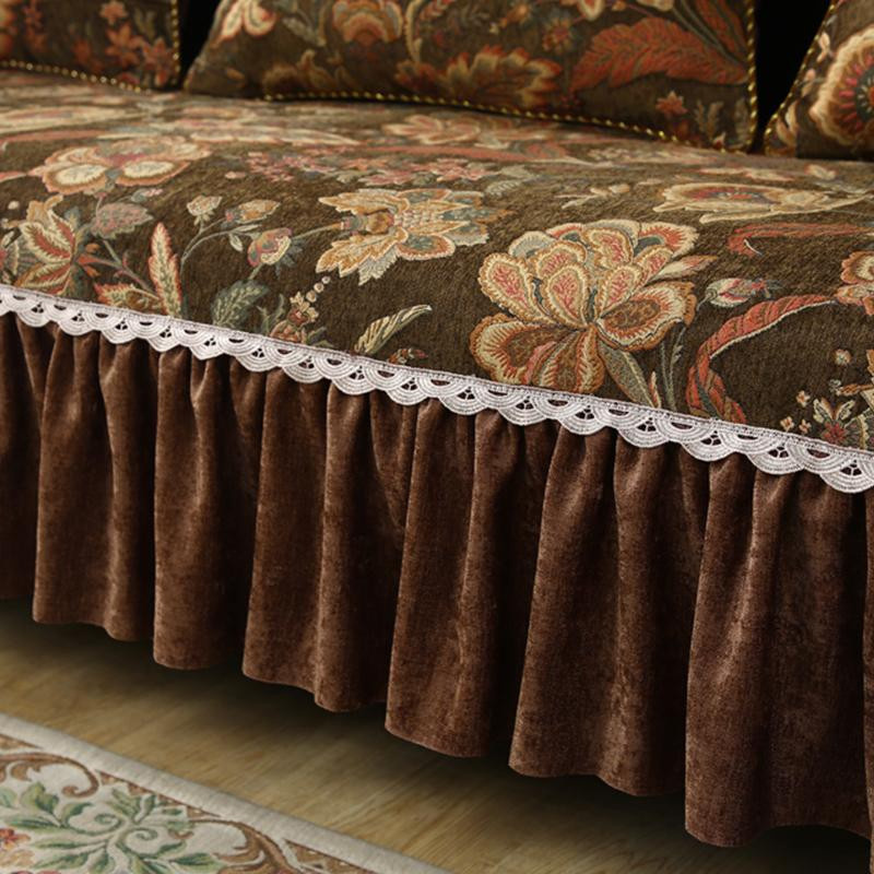 Yiran Furniture Sofabezug mit Jacquard-Stickerei, rutschfester Couchbezug für Sessel und Sitzkissen, B/B/H: 60 x 60 x 1 cm - Bild 3