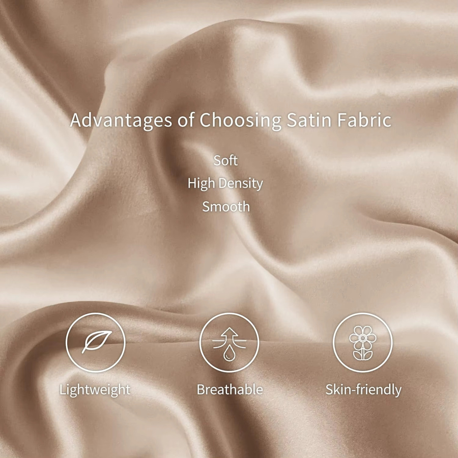 Boost Beauty Sleep Kissenbezug aus seidigem Satin in Schwarz, kühlend und hautfreundlich - Bild 4