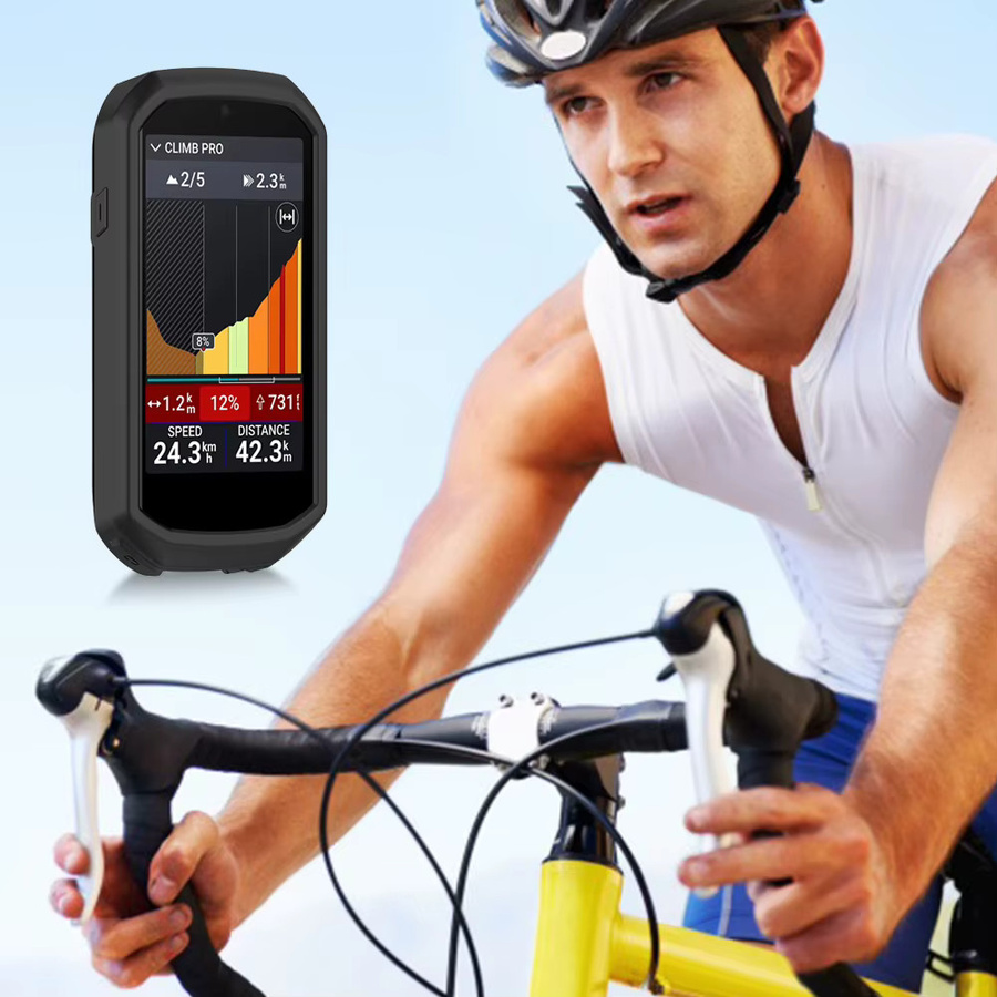 Schutzhülle für Garmin Edge 1050 aus Silikon in Schwarz, kratzfeste und stoßfeste All-Inclusive-Hülle - Bild 4