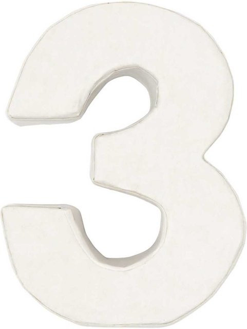 Rico Design 3D Pappzahl 7 in der Farbe 3 mit den Maßen Höhe: 7 cm, Breite: 2,5 cm - Bild 1
