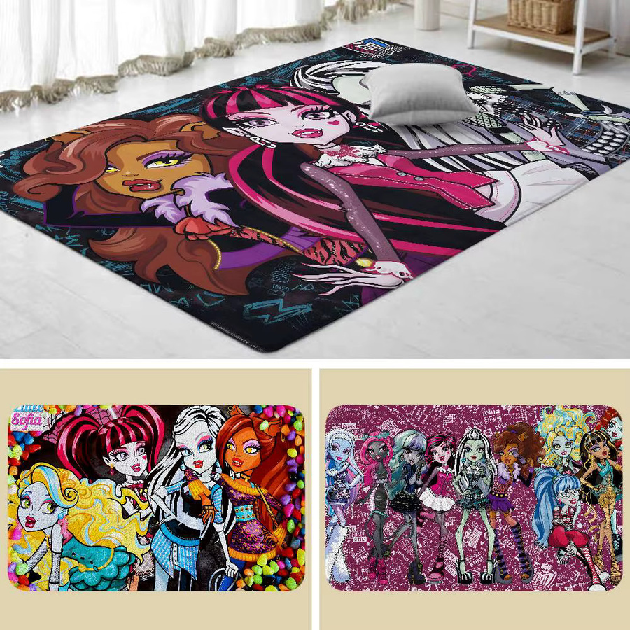 Rutschfeste Anime-E-Monster Fußmatte von Bilibili in Multicolour, Rechteckig, Breite: 60 cm, Tiefe: 40 cm - Bild 2