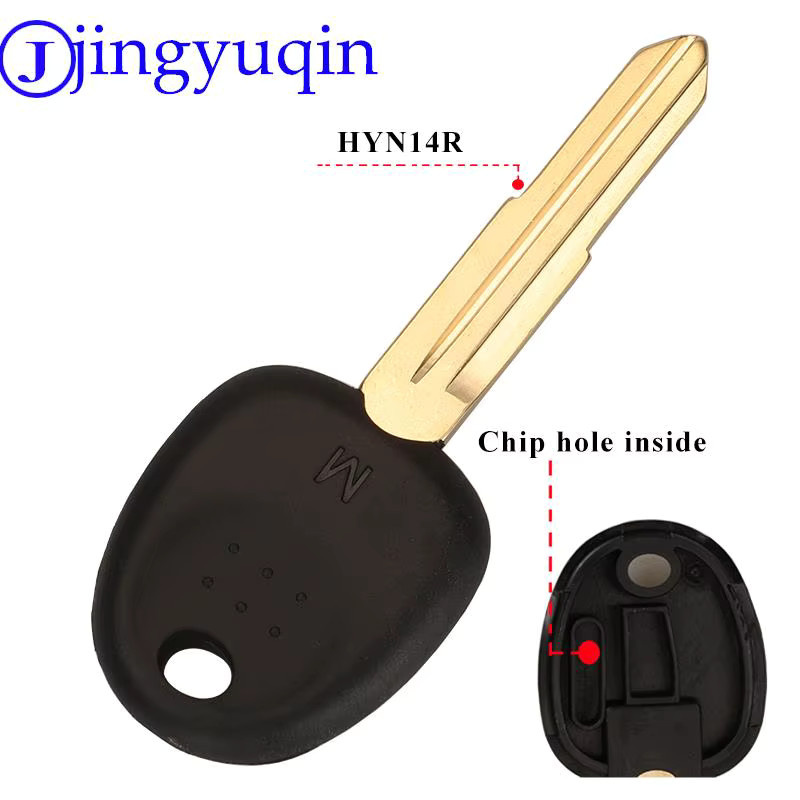 Jingyuqin 5er Set Blanko Auto Transponder Schlüssel für Hyundai Accent Sonata NF Elantra Accent Coupe Getz H-1 Lavita Tiburon Tucson Verna in Schwarz - Bild 2