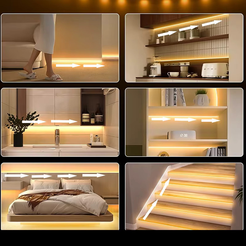Acosh Neon COB LED-Leiste mit fließendem Lichteffekt, 5V USB, zweifarbiges flexibles Lichtband in Multicolour für Schlafzimmer, Wand und Schrank - Bild 2