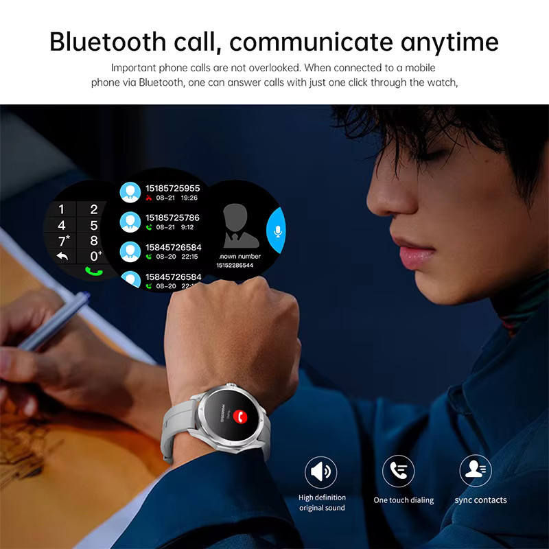 BOXUXING Smartwatch, GPS, Herren, Grau, Silikon, wasserdicht - Bild 6