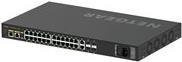 Netgear AV Line M4250 Rackmount Gigabit Managed Switch, 26x RJ-45, 4x SFP, 300W PoE+, Schwarz - Bild 1