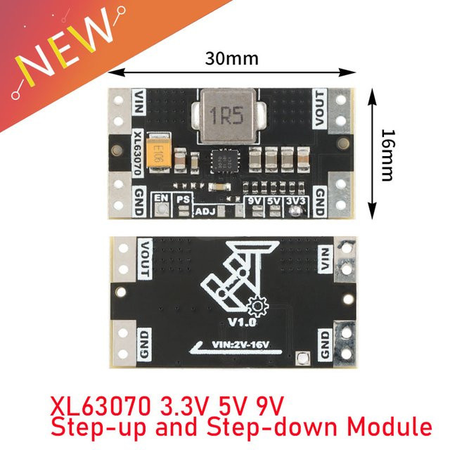 Your Cee XL63070 TPS63070 DC Automatische Step Up Down Power Boost Buck Modul in Schwarz für 3,3 V 5 V 9 V mit niedriger Welligkeit zur Lithium Spannungsstabilisierung - Bild 1