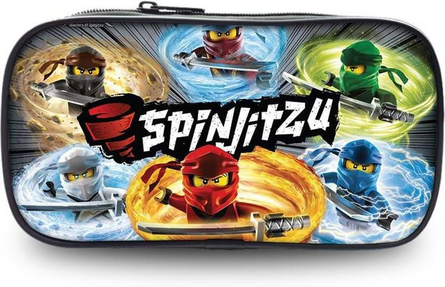 Ninjago Federmäppchen für Schüler in Weiß und Multicolour aus Textil mit Reißverschluss - Bild 1