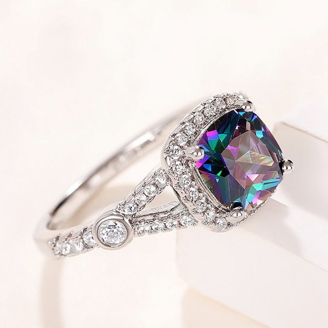 Huitan Ring, Silber, Zirkonia, Damen - Bild 1