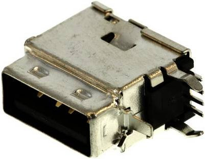 Molex USB-A Buchse senkrecht in Gold und Silber 894858000 - Bild 1