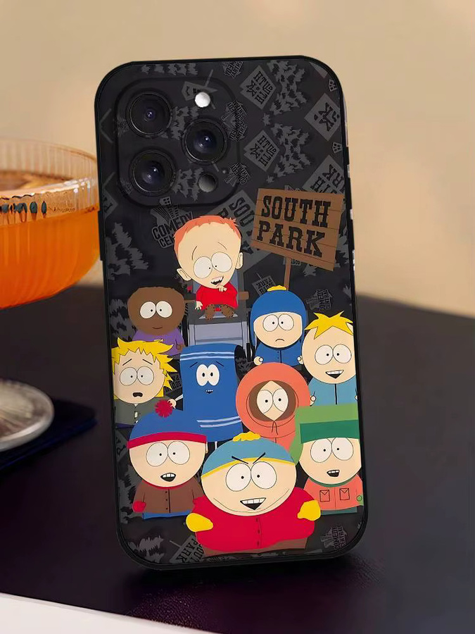 Mesuca South Park Handyhülle für iPhone 11 bis 17 Pro Max, weiche Schutzhülle in Schwarz und Multicolour - Bild 7