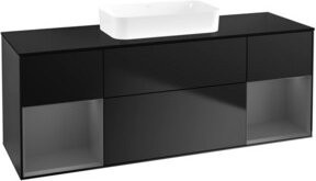 V&B Waschtischunterschrank Finion in Blau lackiert, B/T/H: 160 x 60,3 x 50,1 cm - Bild 1