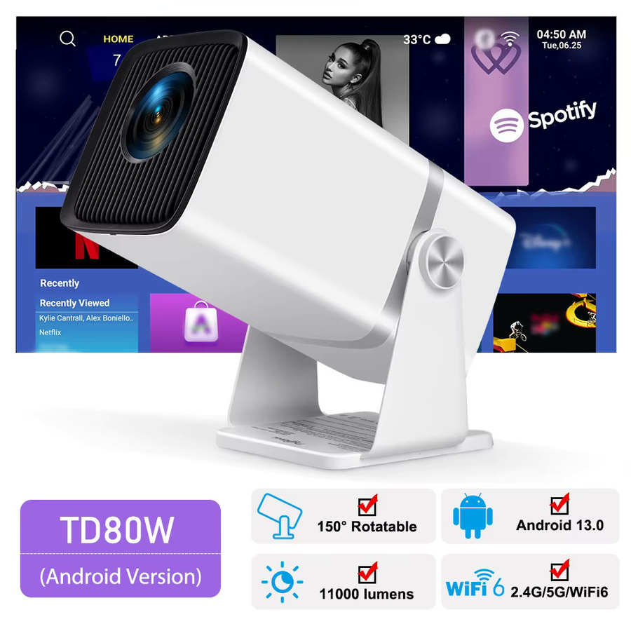 ThundeaL TD80W Full HD Projektor mit Android und WiFi in Weiß - Bild 6