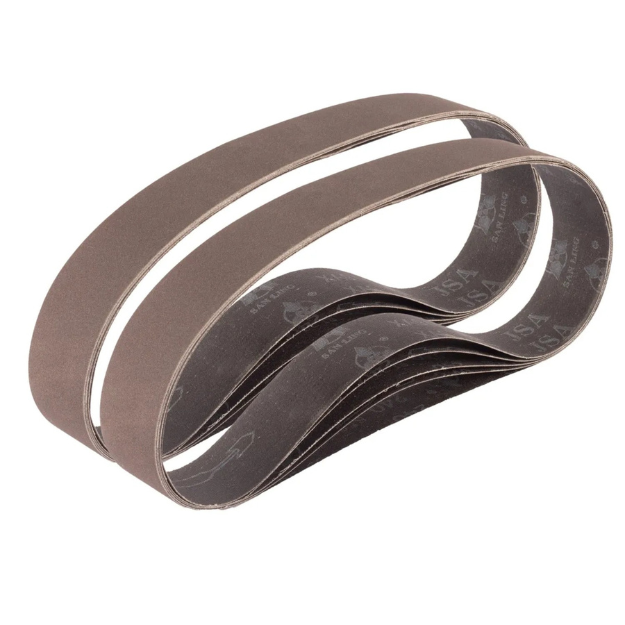 STAHLWERK Schleifband 10er Set P180 Gewebe Schleifpapier für Metall und Holz B: 40 mm, L: 760 mm - Bild 2