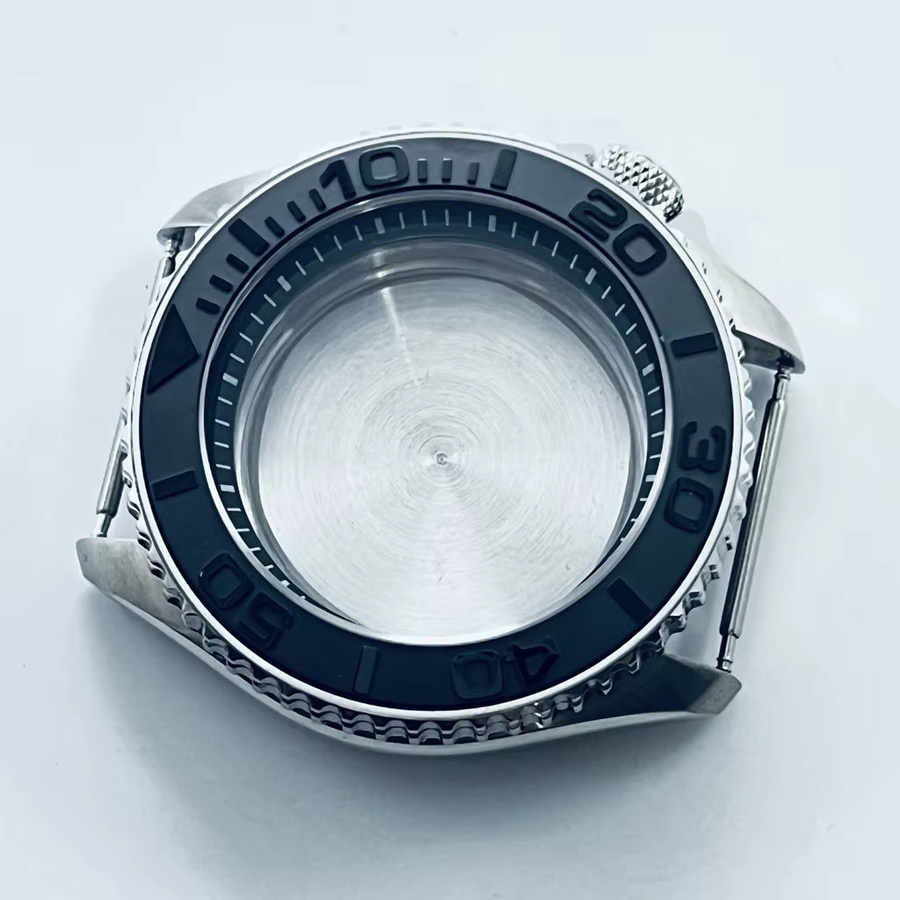 QUKE Uhrengehäuse Silber, Keramiklünette, 42 mm, Unisex - Bild 3