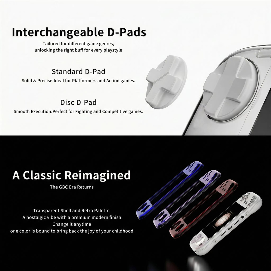 MINILOONG POCKET 1 Handheld-Spielkonsole mit 4 Zoll IPS-Bildschirm, White, Open-Source-System LOONG OS - Bild 6
